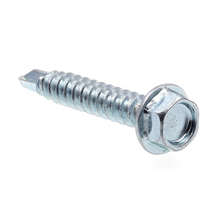 Prime-Line Sheet Metal Screw, Self-Dril, Ind Hex Wsh Head No. 8 X 1in Zinc Pl Cse Hrd 50PK 9032164